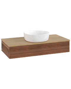 Villeroy & Boch Antao Waschtischunterschrank 1000x190x500mm L09111HM mit Beleuchtung mit Struktur FK/AP: HM/1