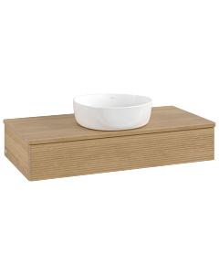 Villeroy & Boch Antao Waschtischunterschrank 1000x190x500mm L09111HN mit Beleuchtung mit Struktur FK/AP: HN/1