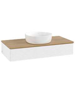 Villeroy & Boch Antao Waschtischunterschrank 1000x190x500mm L09111MT mit Beleuchtung mit Struktur FK/AP: MT/1