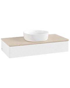 Villeroy & Boch Antao Waschtischunterschrank 1000x190x500mm L09113MT mit Beleuchtung mit Struktur FK/AP: MT/3