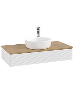 Villeroy & Boch Antao Waschtischunterschrank 1000x190x500mm L09151GF mit Beleuchtung mit Struktur FK/AP: GF/1