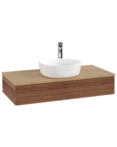 Villeroy & Boch Antao Waschtischunterschrank 1000x190x500mm L09151HM mit Beleuchtung mit Struktur FK/AP: HM/1