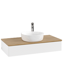 Villeroy & Boch Antao Waschtischunterschrank 1000x190x500mm L09151MT mit Beleuchtung mit Struktur FK/AP: MT/1