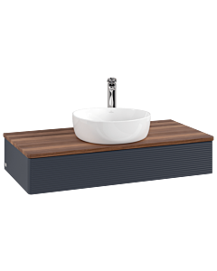 Villeroy & Boch Antao Waschtischunterschrank 1000x190x500mm L09152HG mit Beleuchtung mit Struktur FK/AP: HG/2