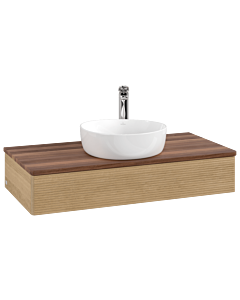 Villeroy & Boch Antao Waschtischunterschrank 1000x190x500mm L09152HN mit Beleuchtung mit Struktur FK/AP: HN/2