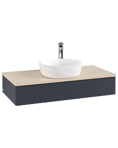 Villeroy & Boch Antao Waschtischunterschrank 1000x190x500mm L09153HG mit Beleuchtung mit Struktur FK/AP: HG/3