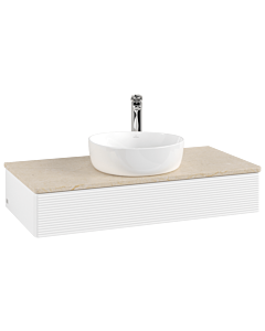 Villeroy & Boch Antao Waschtischunterschrank 1000x190x500mm L09153MT mit Beleuchtung mit Struktur FK/AP: MT/3