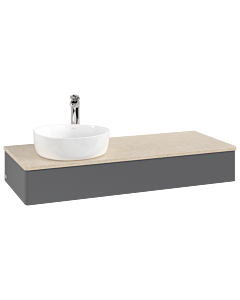 Villeroy & Boch Antao vanity unit 1200x190x500mm L11053GK with lighting FK/AP: GK/3