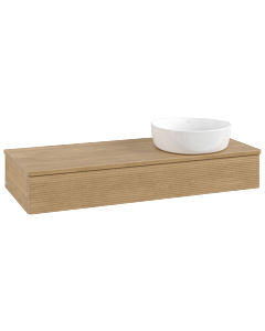 Villeroy & Boch Antao Waschtischunterschrank 1200x190x500mm L12111HN mit Beleuchtung mit Struktur FK/AP: HN/1