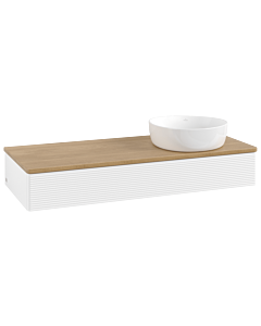Villeroy & Boch Antao Waschtischunterschrank 1200x190x500mm L12111MT mit Beleuchtung mit Struktur FK/AP: MT/1