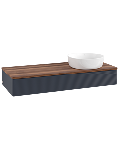 Villeroy & Boch Antao Waschtischunterschrank 1200x190x500mm L12112HG mit Beleuchtung mit Struktur FK/AP: HG/2