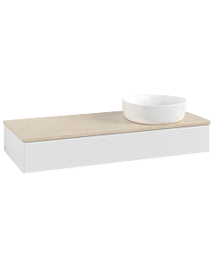 Villeroy & Boch Antao Waschtischunterschrank 1200x190x500mm L12113GF mit Beleuchtung mit Struktur FK/AP: GF/3