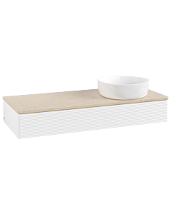 Villeroy & Boch Antao Waschtischunterschrank 1200x190x500mm L12113MT mit Beleuchtung mit Struktur FK/AP: MT/3