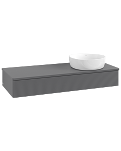 Villeroy & Boch Antao Waschtischunterschrank 1200x190x500mm L12150GK mit Beleuchtung mit Struktur FK/AP: GK/0
