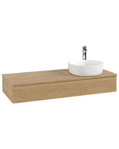 Villeroy & Boch Antao Waschtischunterschrank 1200x190x500mm L12151HN mit Beleuchtung mit Struktur FK/AP: HN/1