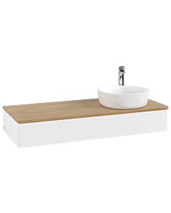 Villeroy & Boch Antao Waschtischunterschrank 1200x190x500mm L12151MT mit Beleuchtung mit Struktur FK/AP: MT/1