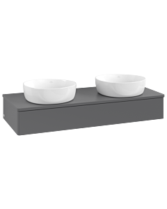 Villeroy & Boch Antao Waschtischunterschrank 1200x190x500mm L13010GK mit Beleuchtung FK/AP: GK/0