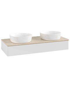 Villeroy & Boch Antao Waschtischunterschrank 1200x190x500mm L13013GF mit Beleuchtung FK/AP: GF/3