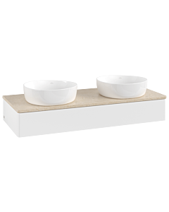 Villeroy & Boch Antao Waschtischunterschrank 1200x190x500mm L13013MT mit Beleuchtung FK/AP: MT/3