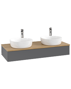 Villeroy & Boch Antao Waschtischunterschrank 1200x190x500mm L13051GK mit Beleuchtung FK/AP: GK/1