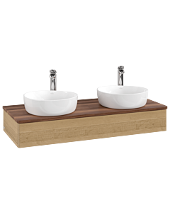 Villeroy & Boch Antao Waschtischunterschrank 1200x190x500mm L13052HN mit Beleuchtung FK/AP: HN/2