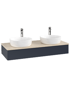 Villeroy & Boch Antao Waschtischunterschrank 1200x190x500mm L13053HG mit Beleuchtung FK/AP: HG/3