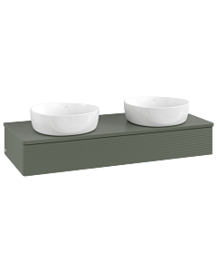 Villeroy & Boch Antao Waschtischunterschrank 1200x190x500mm L13110HL mit Beleuchtung mit Struktur FK/AP: HL/0