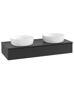 Villeroy & Boch Antao Waschtischunterschrank 1200x190x500mm L13110PD mit Beleuchtung mit Struktur FK/AP: PD/0