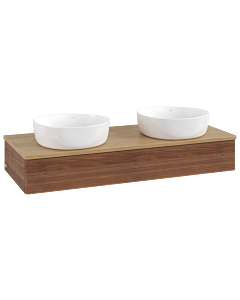 Villeroy & Boch Antao Waschtischunterschrank 1200x190x500mm L13111HM mit Beleuchtung mit Struktur FK/AP: HM/1