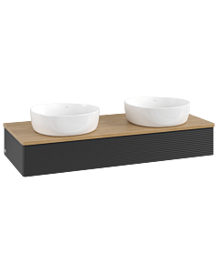 Villeroy & Boch Antao Waschtischunterschrank 1200x190x500mm L13111PD mit Beleuchtung mit Struktur FK/AP: PD/1