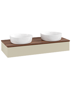 Villeroy & Boch Antao Waschtischunterschrank 1200x190x500mm L13112HJ mit Beleuchtung mit Struktur FK/AP: HJ/2