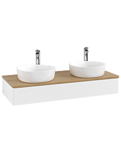 Villeroy & Boch Antao Waschtischunterschrank 1200x190x500mm L13151MT mit Beleuchtung mit Struktur FK/AP: MT/1