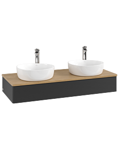 Villeroy & Boch Antao Waschtischunterschrank 1200x190x500mm L13151PD mit Beleuchtung mit Struktur FK/AP: PD/1