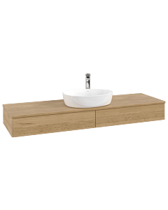 Villeroy & Boch Antao Waschtischunterschrank 1600x190x500mm L14051HN mit Beleuchtung FK/AP: HN/1
