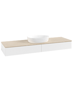 Villeroy & Boch Antao Waschtischunterschrank 1600x190x500mm L14113MT mit Beleuchtung mit Struktur FK/AP: MT/3