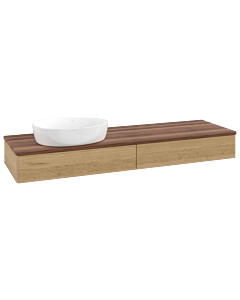 Villeroy & Boch Antao meuble sous vasque 1600x190x500mm L15012HN avec éclairage FK/AP: HN/2