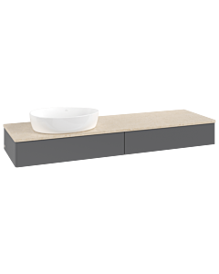 Villeroy & Boch Antao meuble sous vasque 1600x190x500mm L15013GK avec éclairage FK/AP: GK/3
