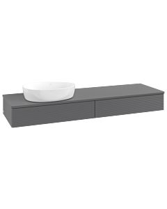 Villeroy & Boch Antao meuble sous vasque 1600x190x500mm L15110GK avec éclairage avec structure FK/AP: GK/ 1930