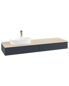 Villeroy & Boch Antao meuble sous vasque 1600x190x500mm L15153HG avec éclairage avec structure FK/AP: HG/3