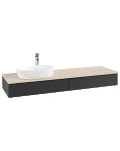 Villeroy & Boch Antao Waschtischunterschrank 1600x190x500mm L15153PD mit Beleuchtung mit Struktur FK/AP: PD/3
