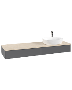 Villeroy & Boch Antao meuble sous vasque 1600x190x500mm L16053GK avec éclairage FK/AP: GK/3