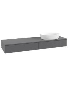 Villeroy & Boch Antao meuble sous vasque 1600x190x500mm L16110GK avec éclairage avec structure FK/AP: GK/ 1930