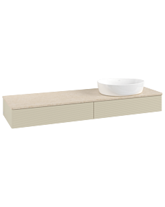 Villeroy & Boch Antao Waschtischunterschrank 1600x190x500mm L16113HJ mit Beleuchtung mit Struktur FK/AP: HJ/3