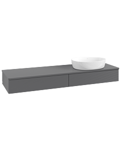 Villeroy & Boch Antao meuble sous vasque 1600x190x500mm L16150GK avec éclairage avec structure FK/AP: GK/ 1930
