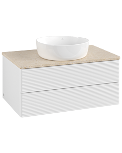 Villeroy & Boch Antao meuble sous vasque 800x360x500mm L19113GF avec éclairage avec structure FK/AP: GF/3
