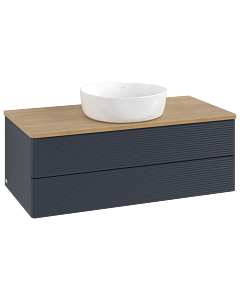 Villeroy & Boch Antao Waschtischunterschrank 1000x360x500mm L20111HG mit Beleuchtung mit Struktur FK/AP: HG/1