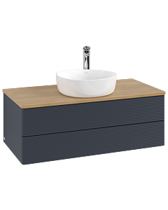 Villeroy & Boch Antao Waschtischunterschrank 1000x360x500mm L20151HG mit Beleuchtung mit Struktur FK/AP: HG/1