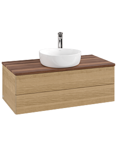 Villeroy & Boch Antao Waschtischunterschrank 1000x360x500mm L20152HN mit Beleuchtung mit Struktur FK/AP: HN/2