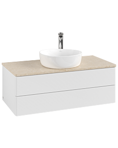 Villeroy & Boch Antao Waschtischunterschrank 1000x360x500mm L20153GF mit Beleuchtung mit Struktur FK/AP: GF/3