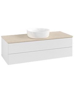 Villeroy & Boch Antao Waschtischunterschrank 1200x360x500mm L21113GF mit Beleuchtung mit Struktur FK/AP: GF/3